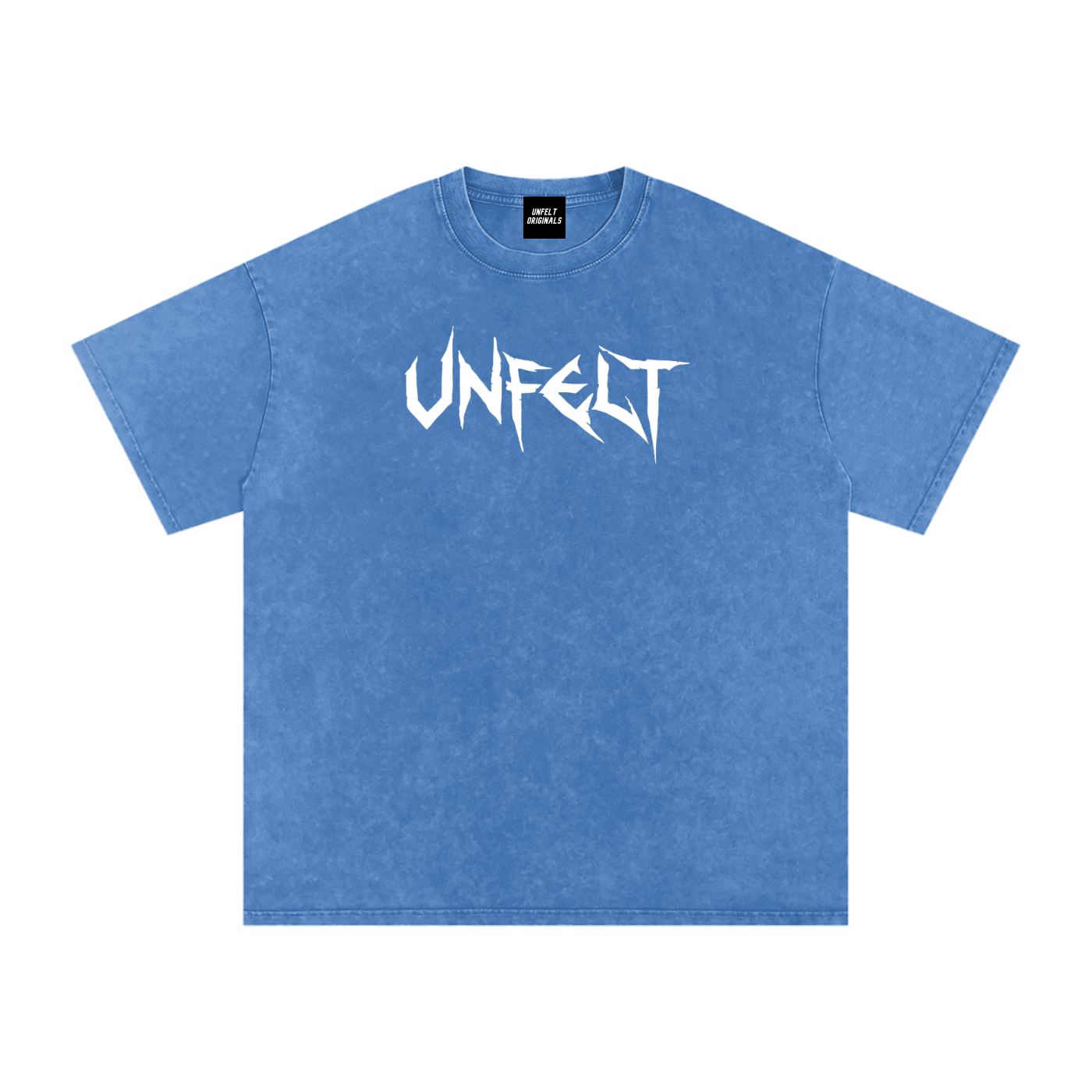 Snow Washed Oversized Cotton Tee x Unfelt Script