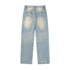 Sun Fade Raw Hem Denim Jeans x Unfelt Originals