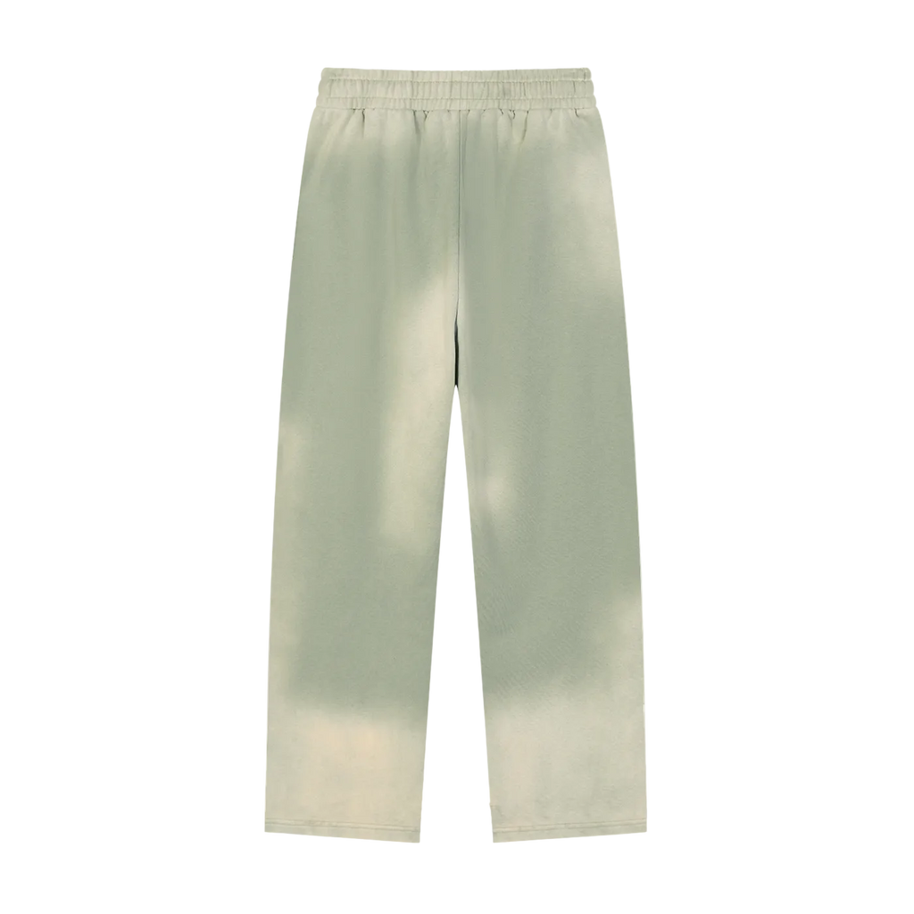 Sun Fade Raw Edge Straight-Leg Sweats x Metal Script