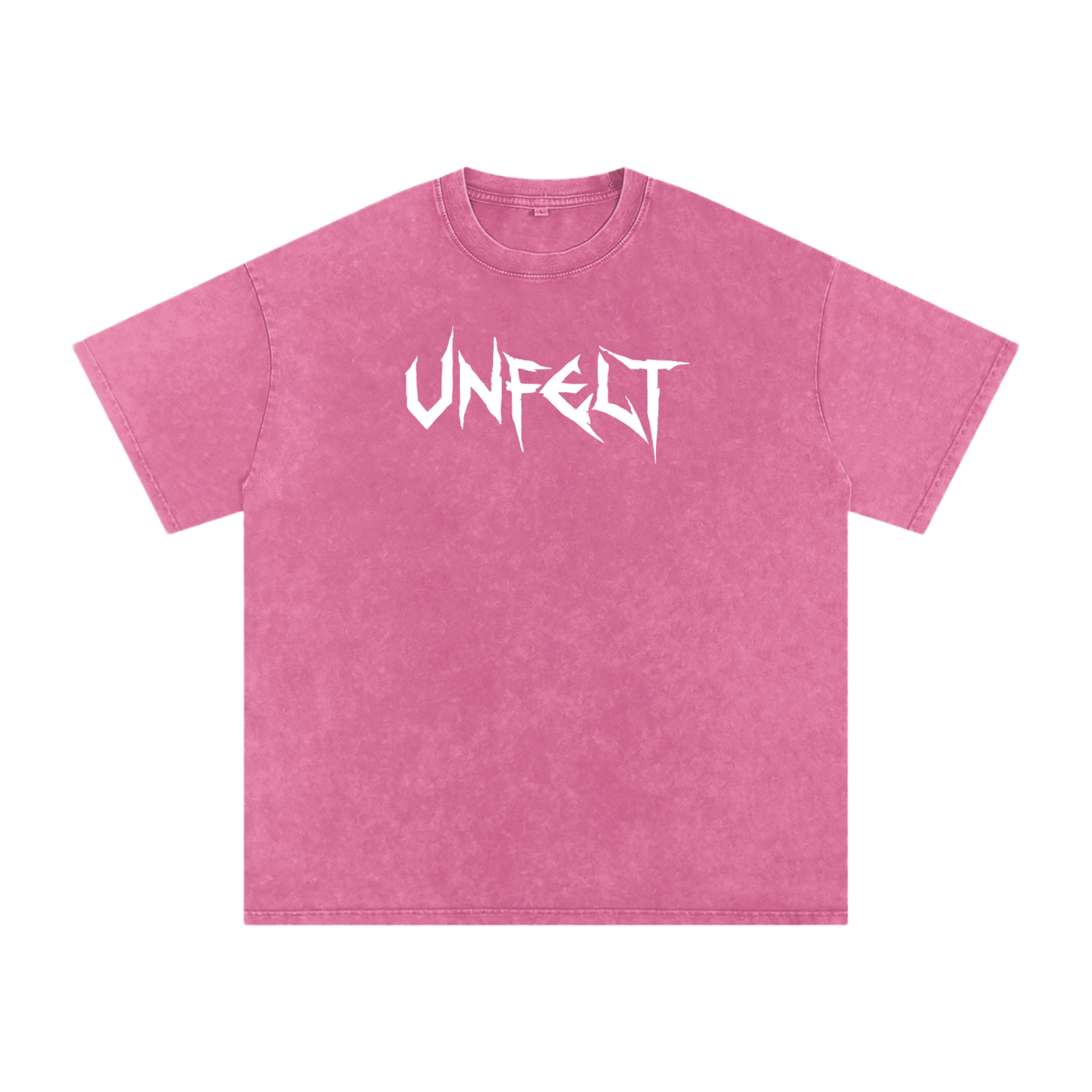 Snow Wash Oversized Cotton Tee x Unfelt Script