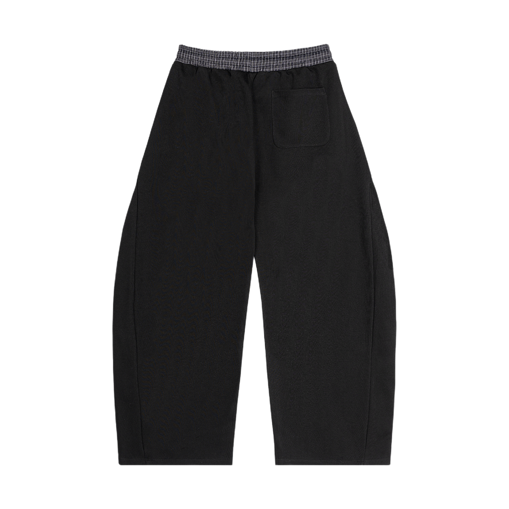 Contrast Plaid Boxy Zip Up Hoodie & Barrel Sweatpants x Unfelt Originals Set