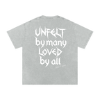 Snow Wash Oversized Cotton Tee x Unfelt Script