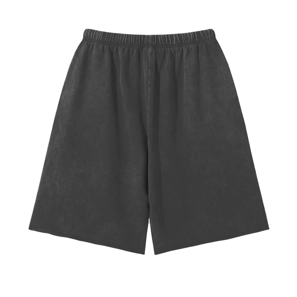 Snow Washed Raw Hem Shorts x Unfelt Originals