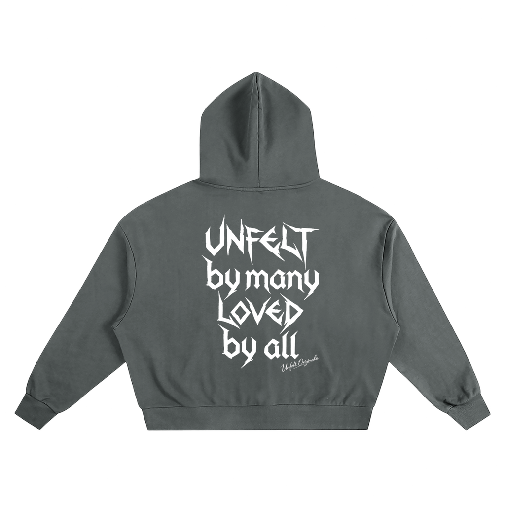 Boxy Oversized Hoodie & Flared Sweatpants x Unfelt Script Set