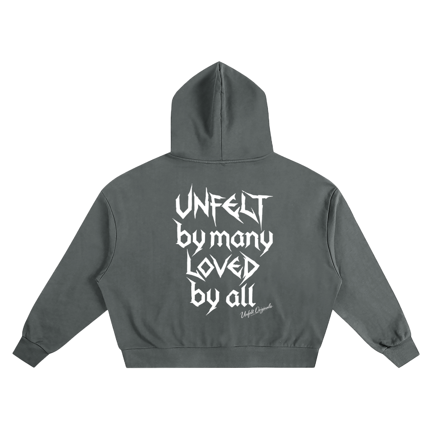 Boxy Oversized Hoodie & Flared Sweatpants x Unfelt Script Set