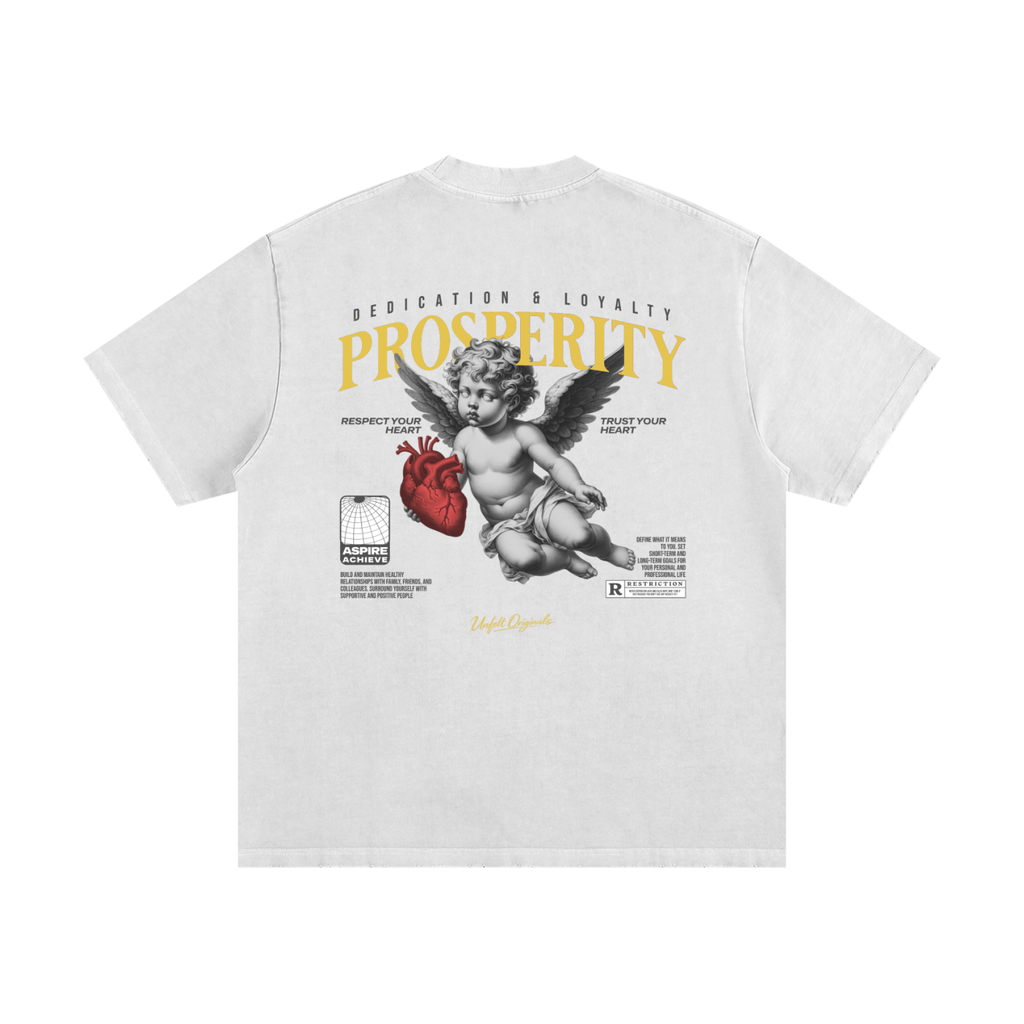 Heavyweight Vintage Washed Frayed T-Shirt x Prosperity