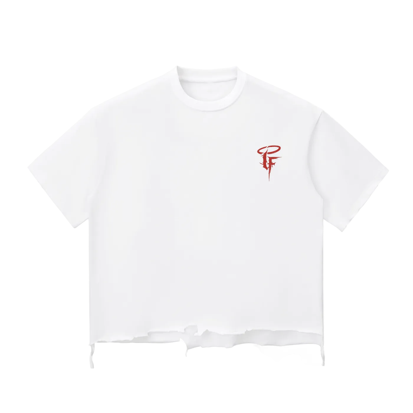 Snow Wash Raw-Hem Boxy Tee x Make Money