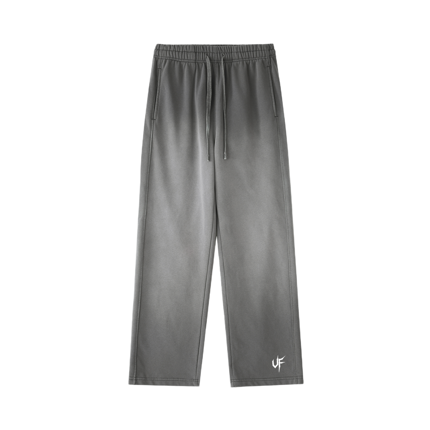 Vintage Washed Gradient Straight-Leg Sweatpants x Unfelt Script