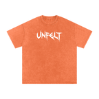 Snow Wash Oversized Cotton Tee x Unfelt Script