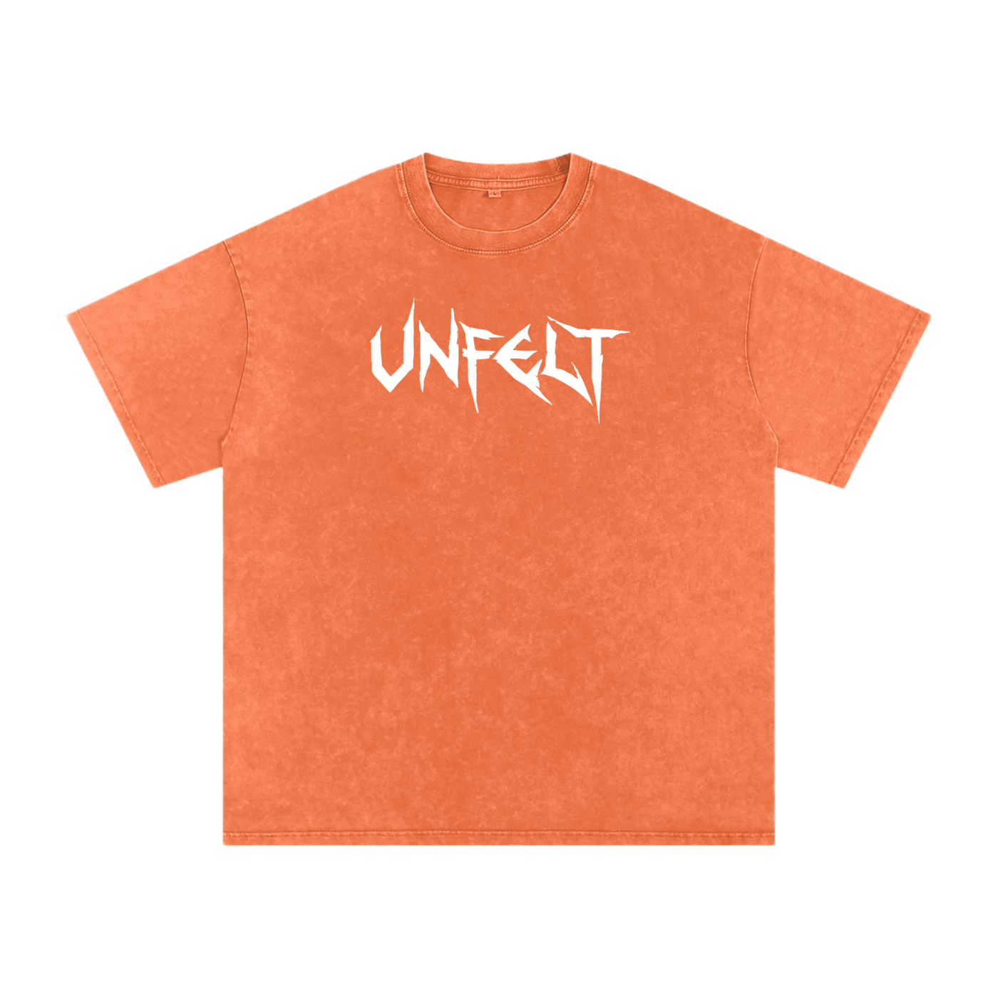 Snow Wash Oversized Cotton Tee x Unfelt Script