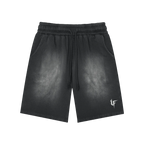 Rectangle Patch Wash Shorts x Metal Script