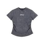 Vintage Wash Bodycon Tee x Metal Script