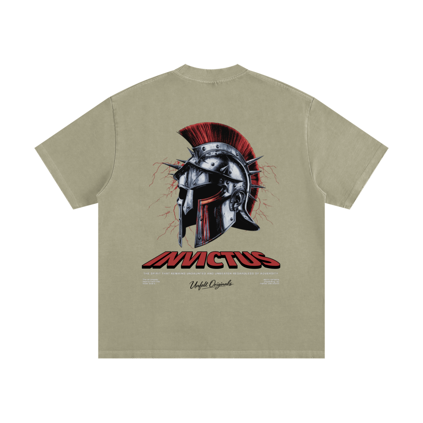 Heavyweight Vintage Washed Frayed T-Shirt x Invictus