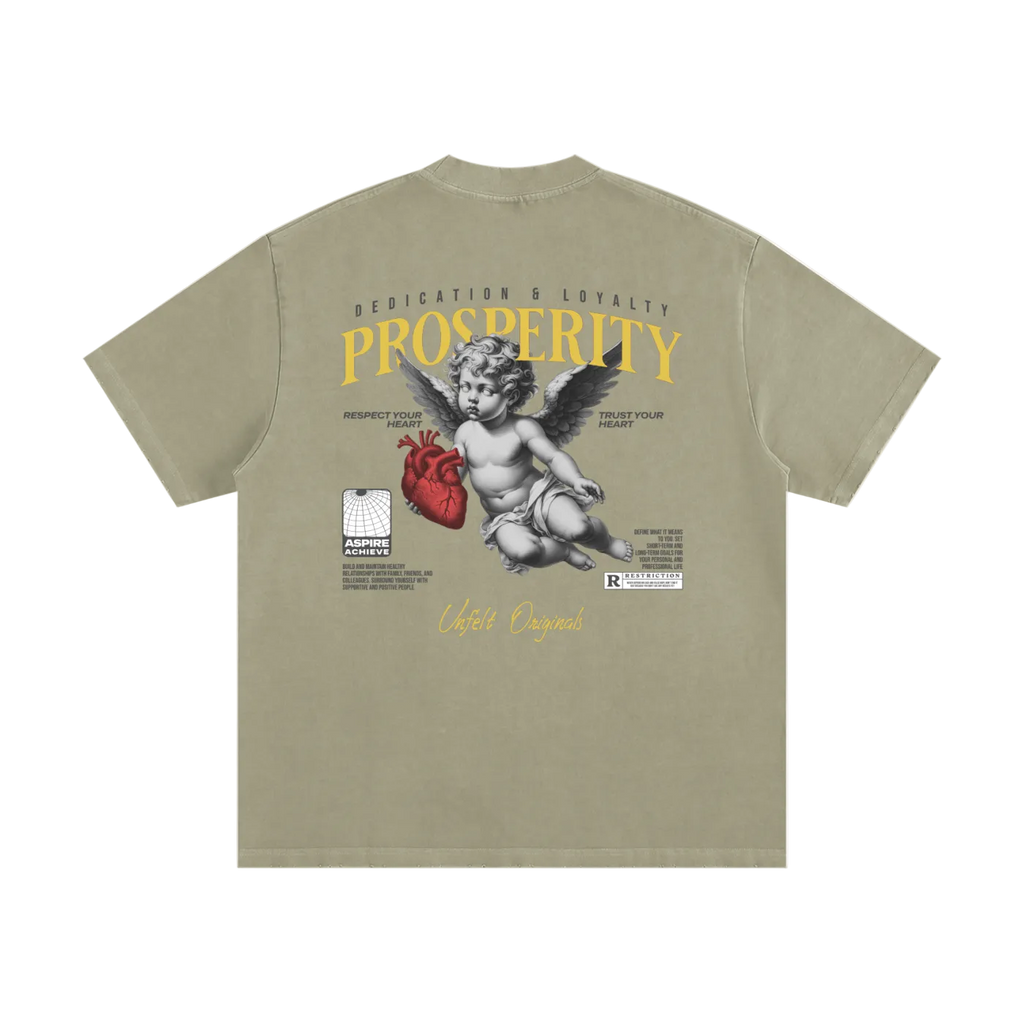 Heavyweight Vintage Wash Frayed Tee x Prosperity