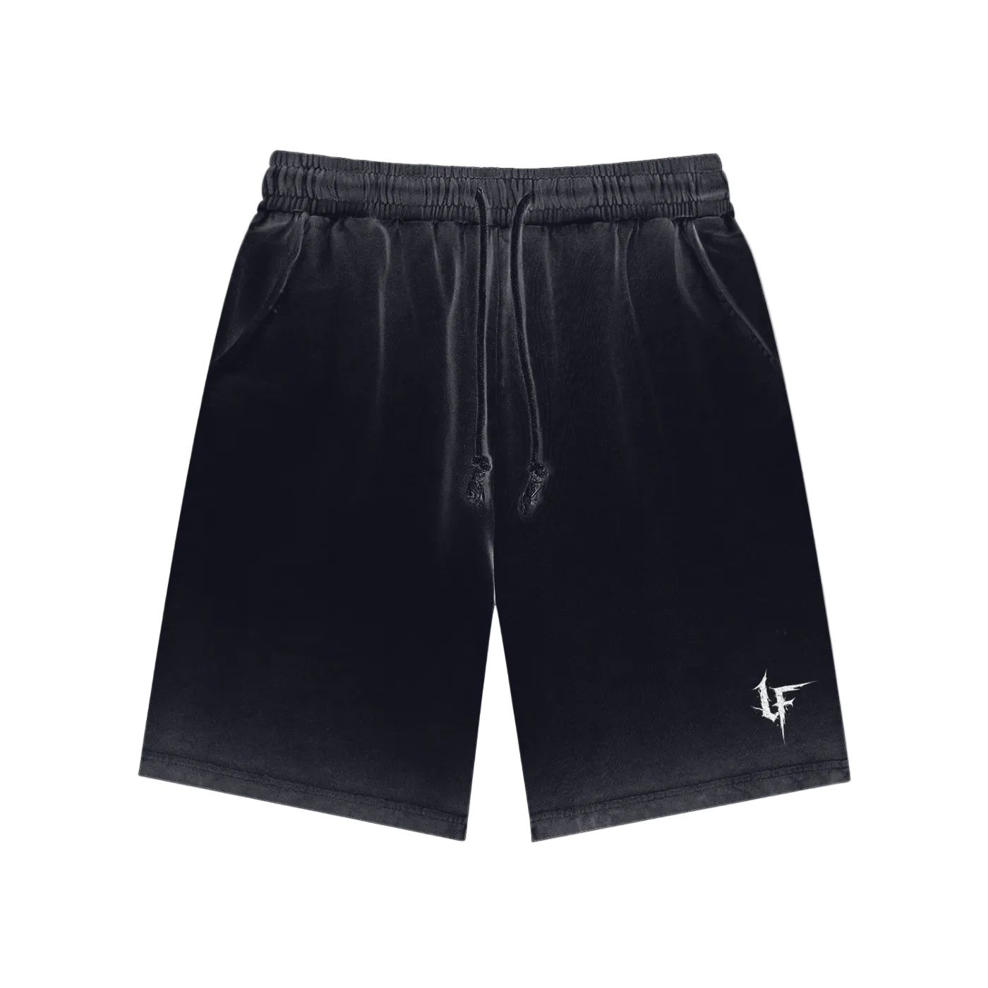 Reverse Dyed Sweatshorts x Metal Script