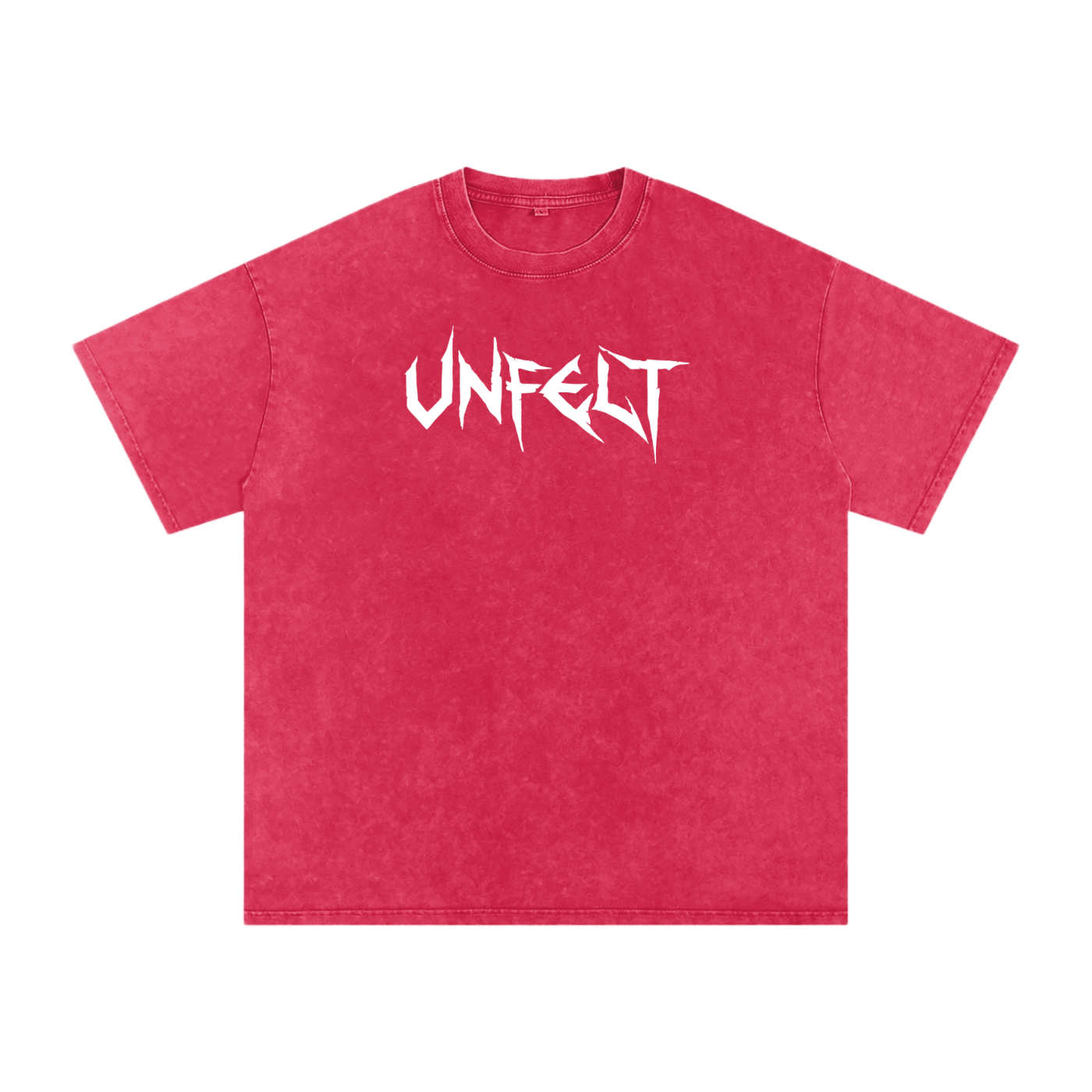 Snow Wash Oversized Cotton Tee x Unfelt Script