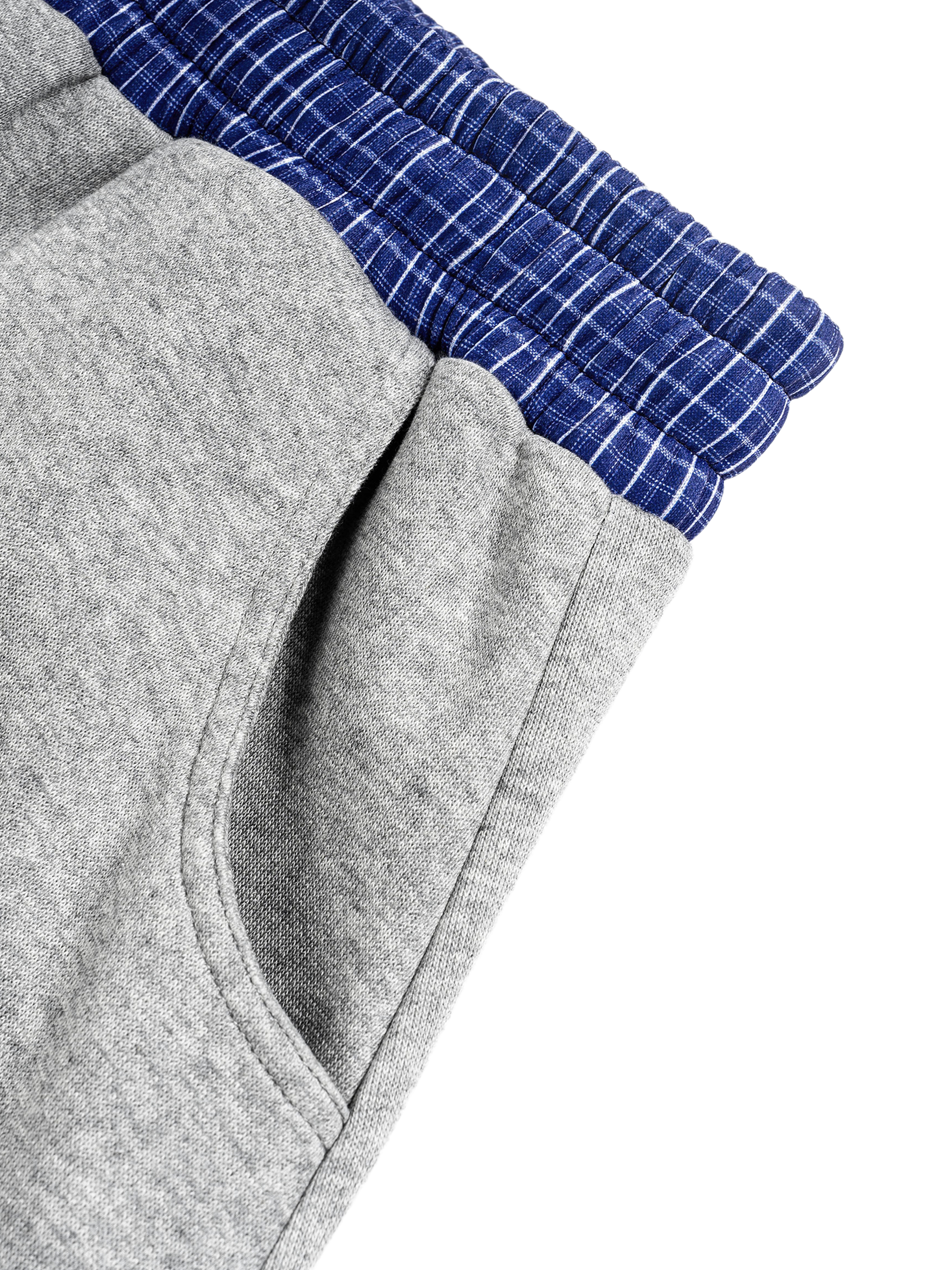 Contrast Plaid Boxy Zip Up Hoodie & Barrel Sweatpants x Unfelt Originals Set