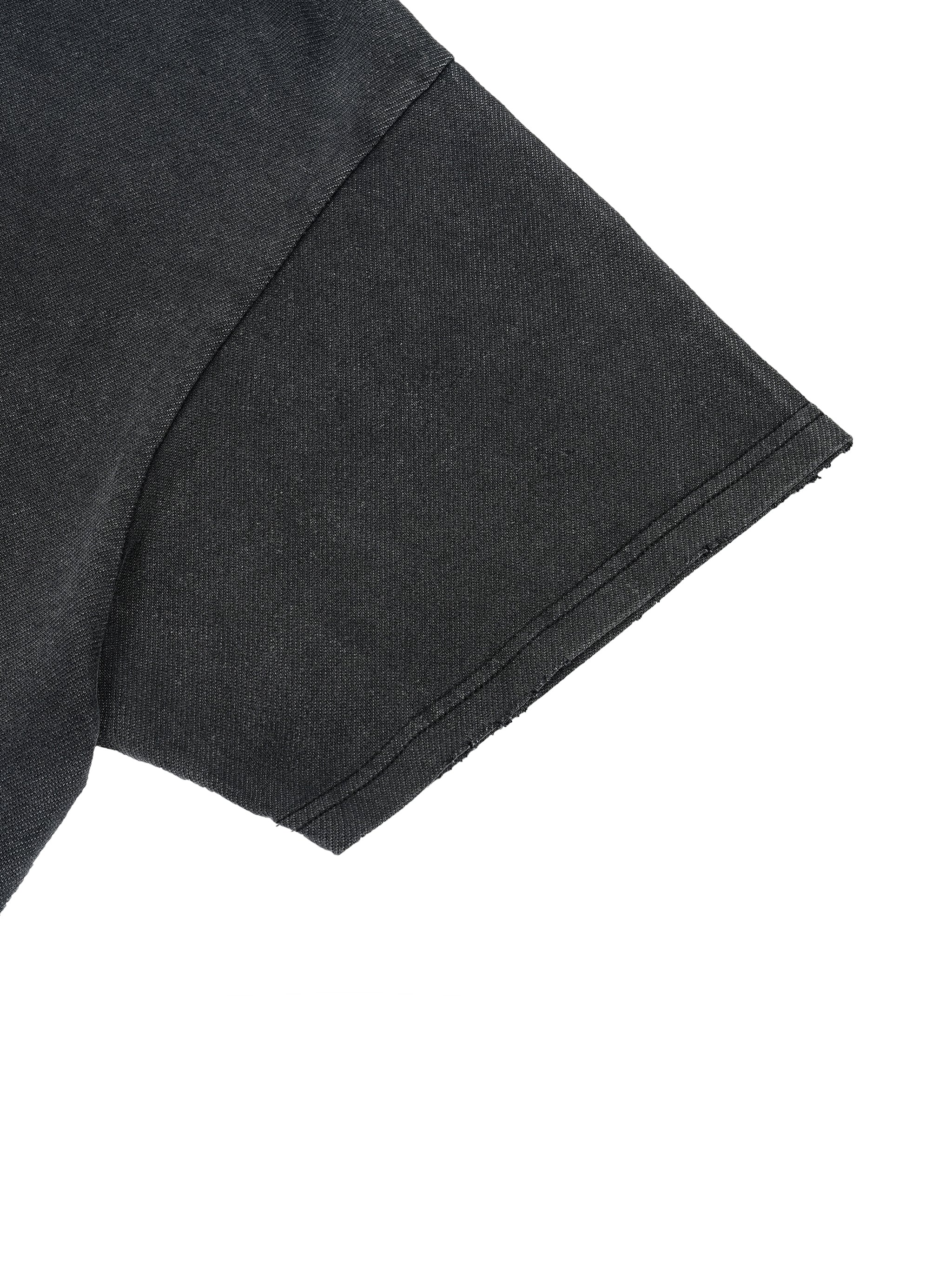 Vintage Wash Boxy Distressed Hem T-Shirt x Unfelt Script